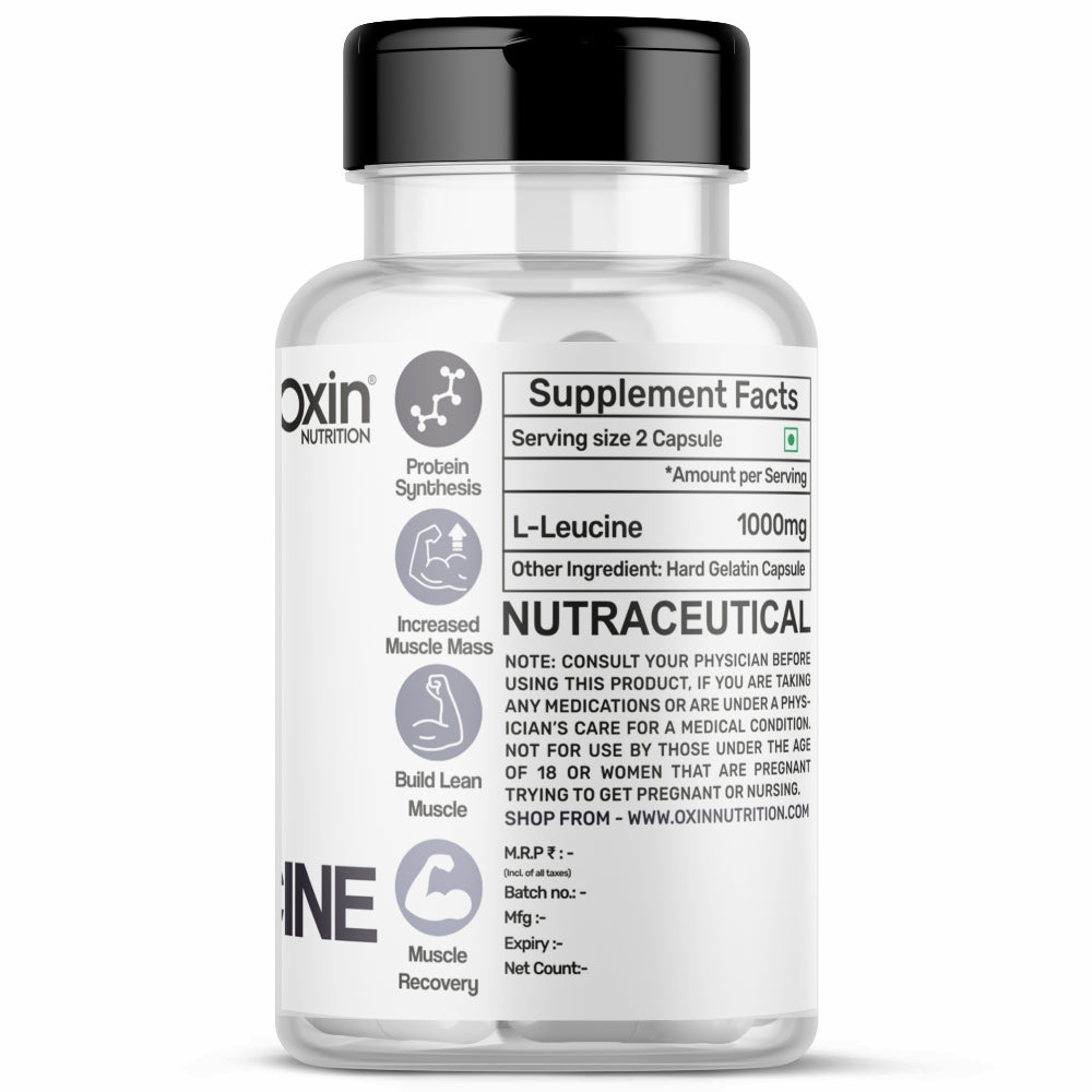 Oxin® Nutrition L Leucine 1000mg Capsule