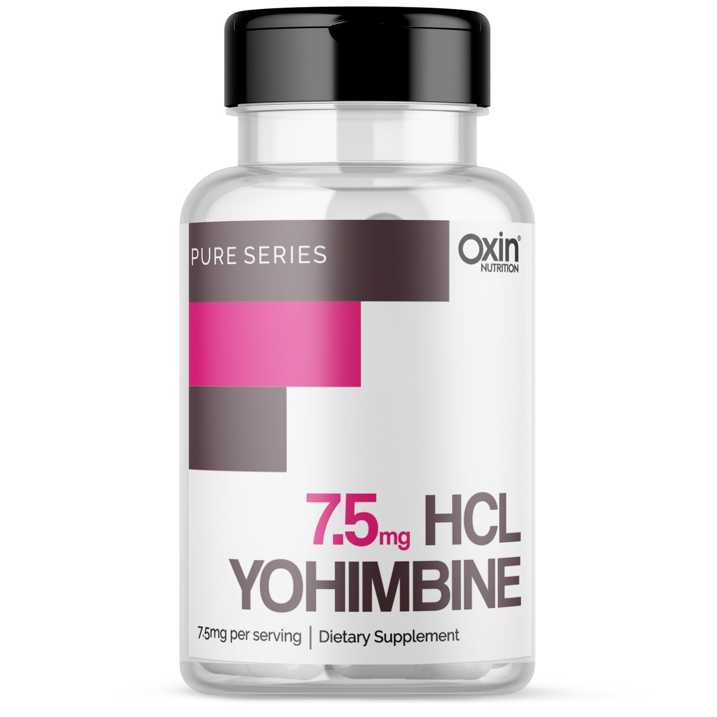 Oxin Nutrition® Yohimbine HCL 7.5mg Potent Fat Burner - PRO GRADE