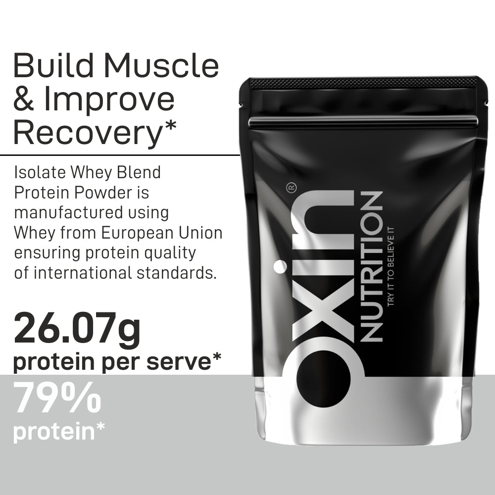 Oxin Nutrition® Isolate Blend Whey Protein Powder 2lbs