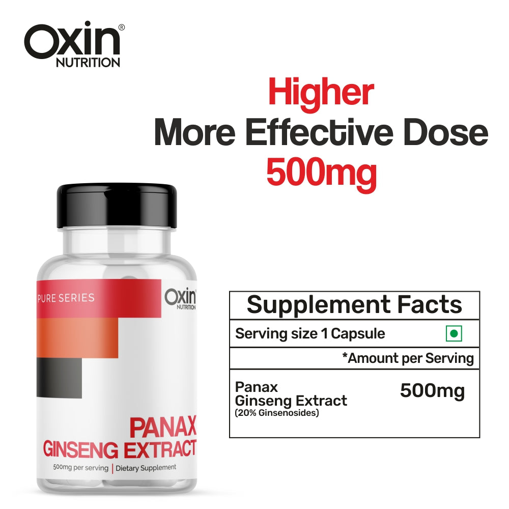Oxin® Nutrition Panax Ginseng Extract Capsules