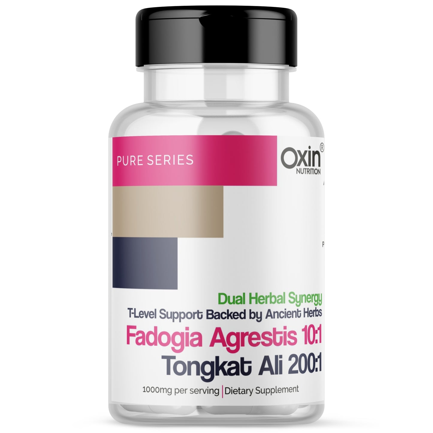 Oxin® Nutrition Fadogia Agrestis 10:1 + Tongkat Ali 200:1 | Testosterone & Performance Support