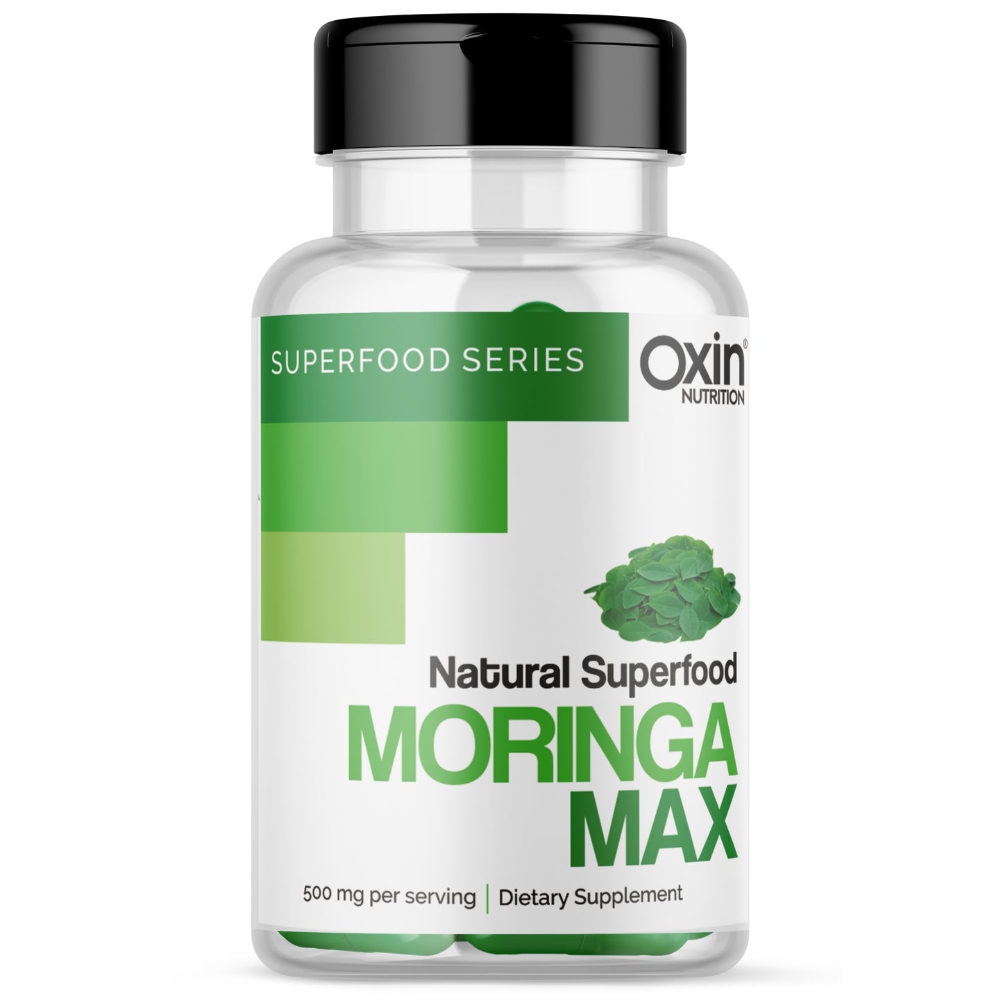 Oxin® Nutrition Moringa Capsules 100% Pure Leaf Powder | Natural Energy, Immunity & Wellness Boost