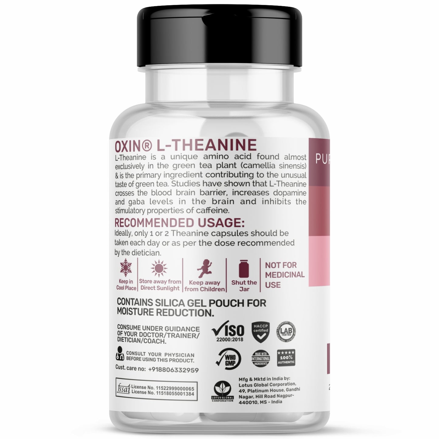 Oxin® Nutrition L Theanine 200mg Capsules