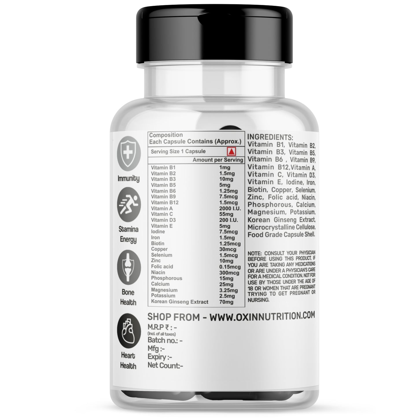 Oxin® Nutrition Multi-Vit Capsules