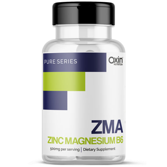 Oxin Nutrition® ZMA Zinc Magnesium Vitamin B6 L-Tyrosine Muscle Strength & Recovery Sleep Nerve Health