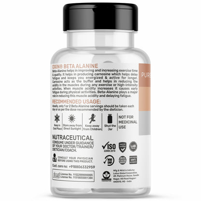 Oxin® Nutrition Beta Alanine 1000mg Capsules