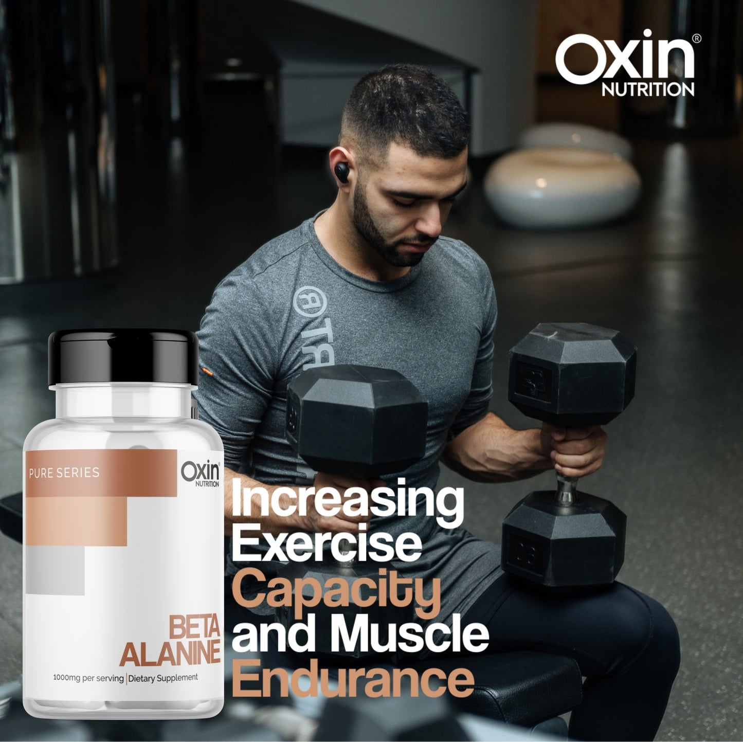 Oxin® Nutrition Beta Alanine 1000mg Capsules