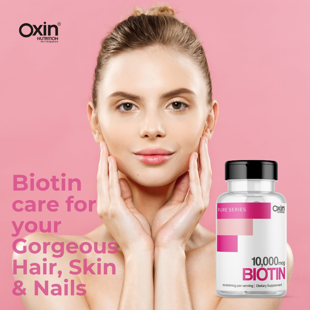 Oxin® Nutrition Biotin 10000mcg Capsule