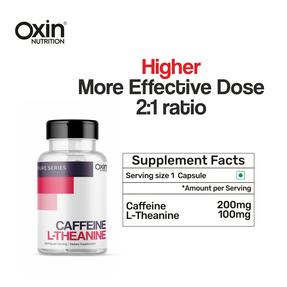 Oxin® Nutrition Caffeine L Theanine Capsules