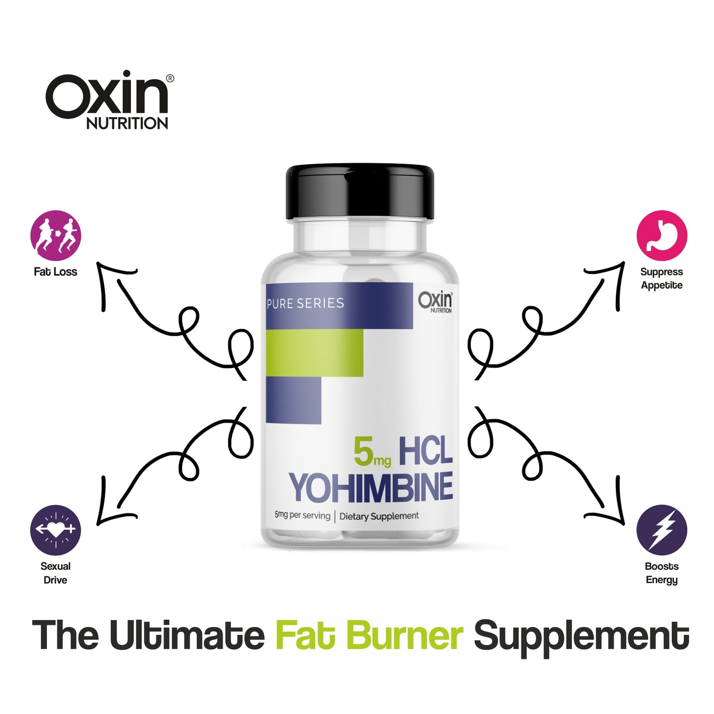 Oxin® Nutrition Yohimbine HCL 5mg Capsules