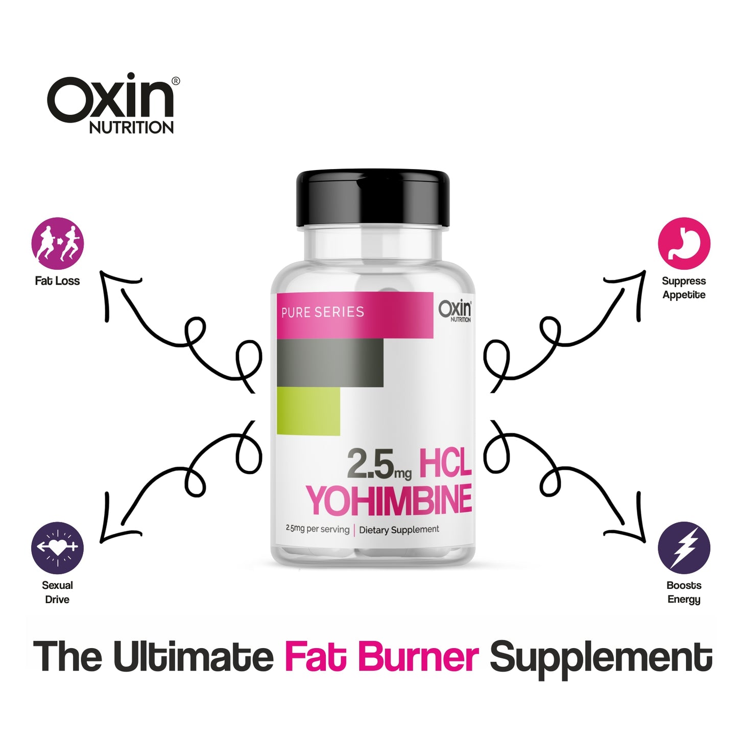 Oxin® Nutrition Yohimbine HCL 2.5mg Capsules