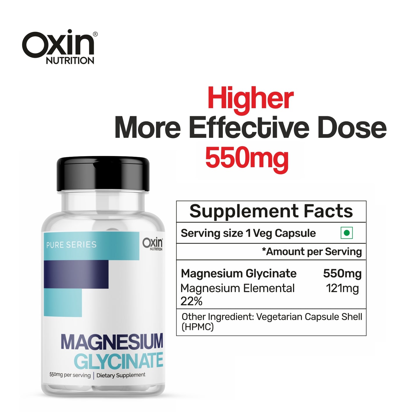 Oxin Nutrition® Magnesium Glycinate High Absorption