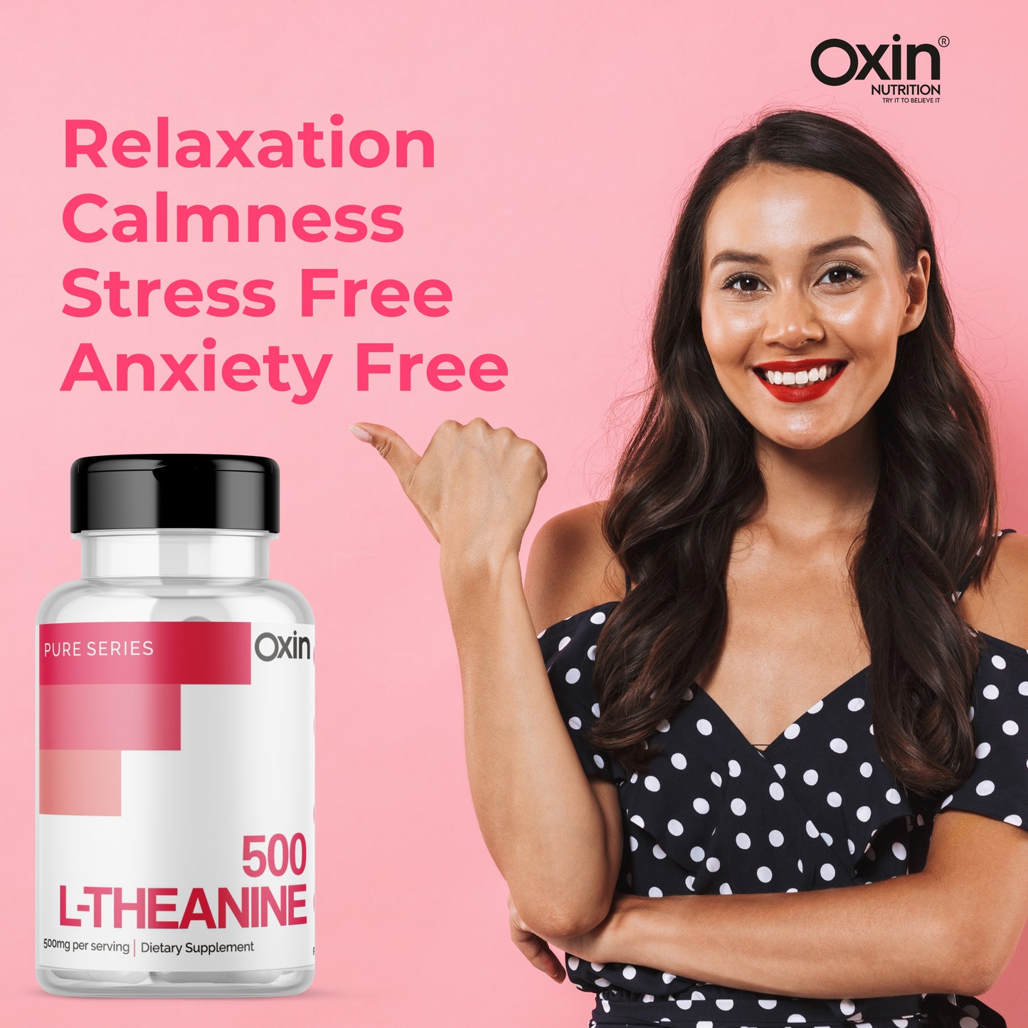 Oxin Nutrition L-Theanine 500mg