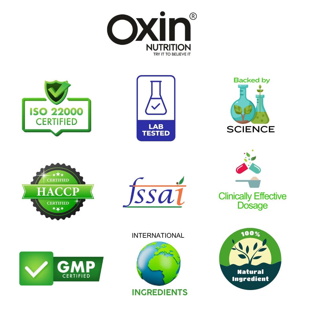 Oxin® Nutrition D-Aspartic Acid 2000mg Capsules