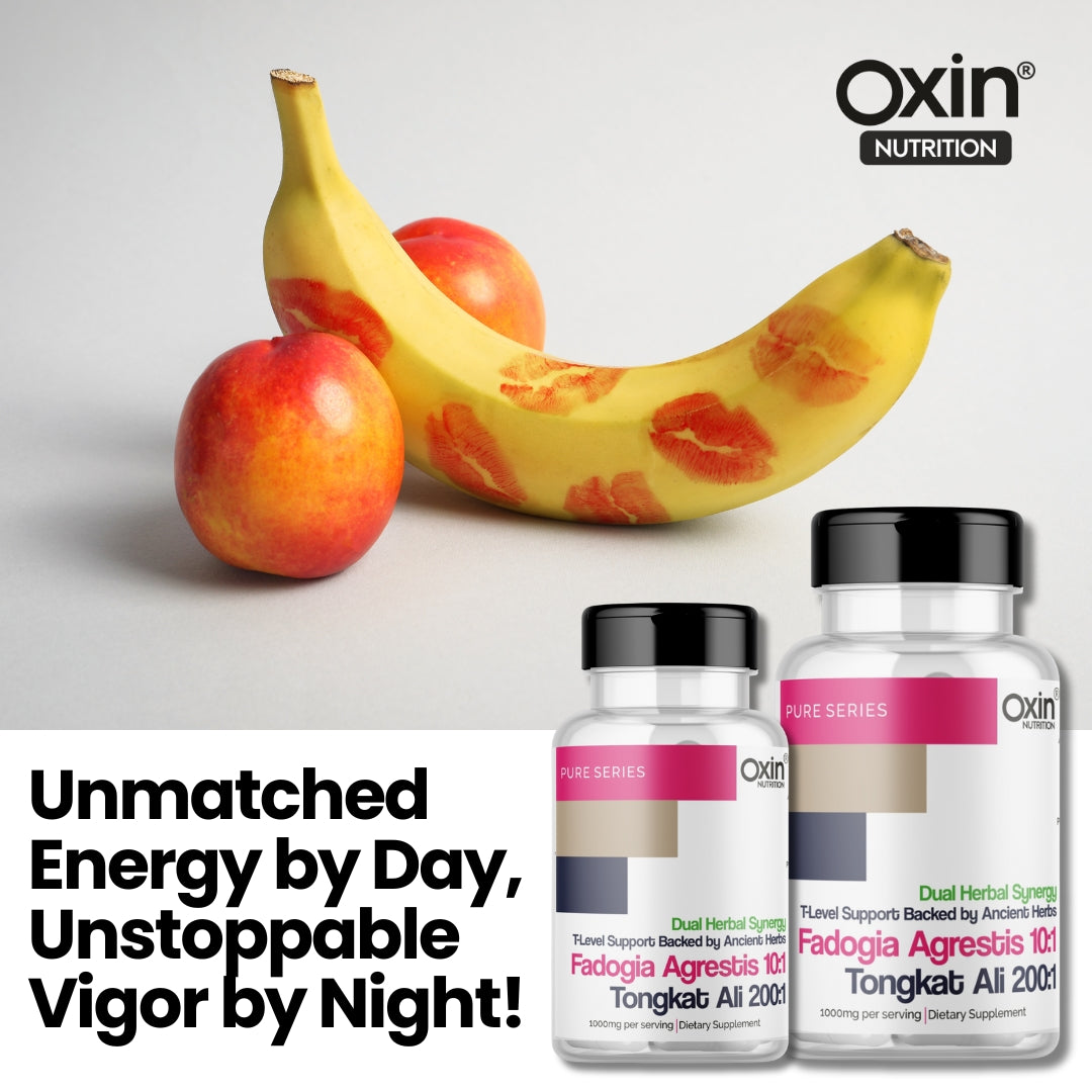 Oxin® Nutrition Fadogia Agrestis 10:1 + Tongkat Ali 200:1 | Testosterone & Performance Support
