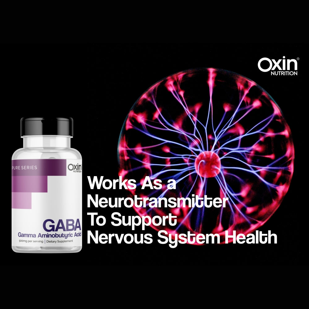 Oxin® Nutrition GABA Gamma Aminobutyric Acid 500mg