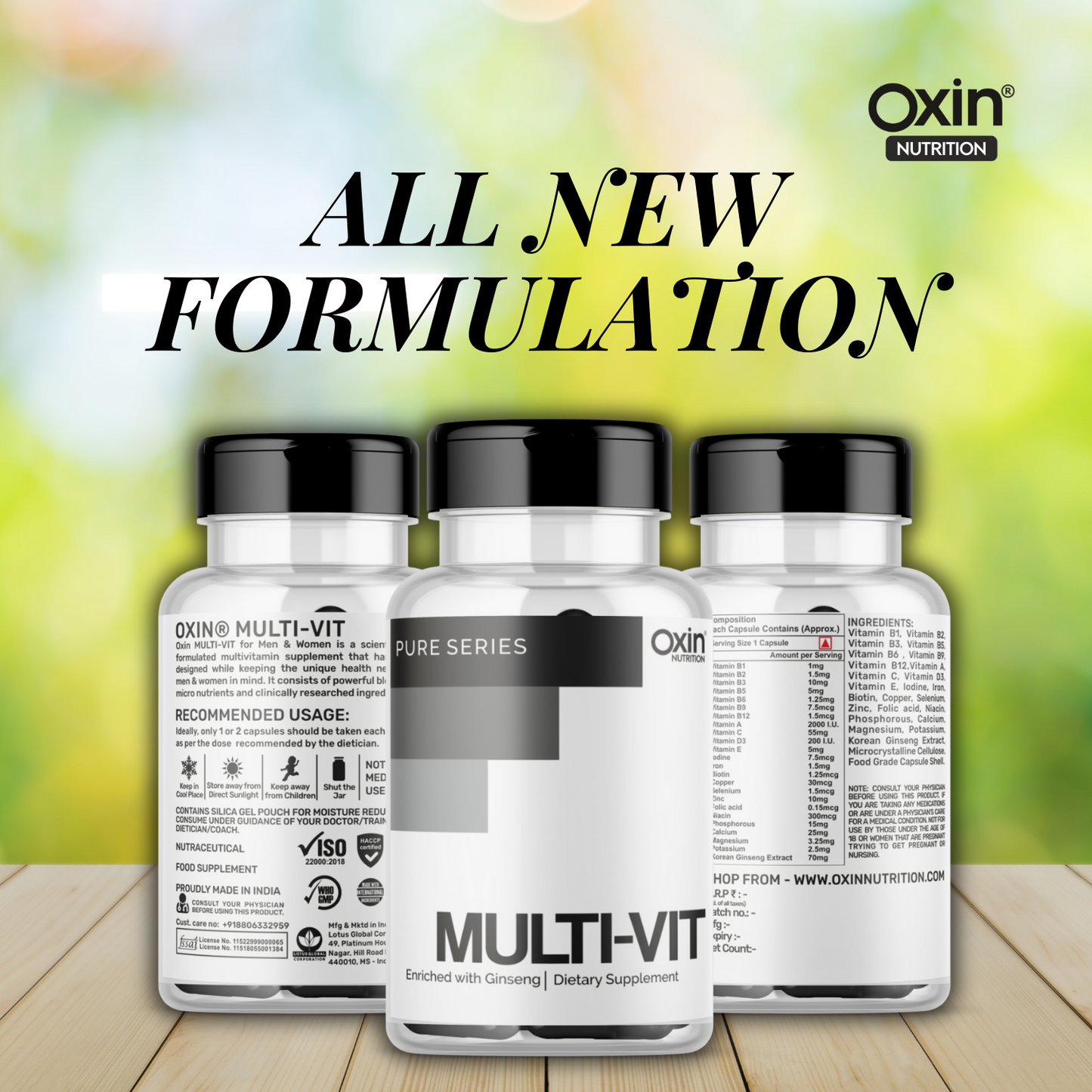 Oxin® Nutrition Multi-Vit Capsules