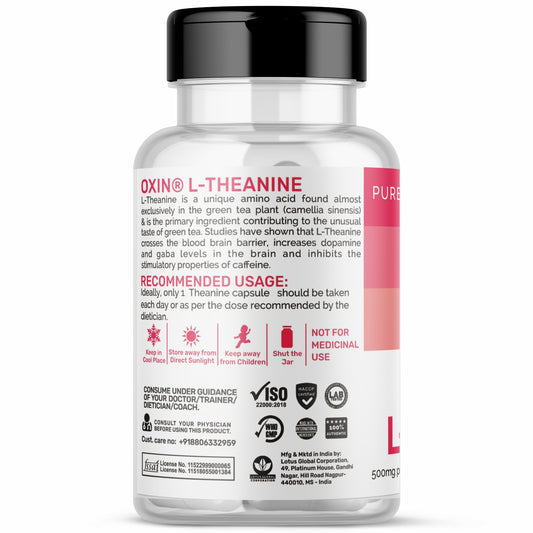 Oxin Nutrition L-Theanine 500mg