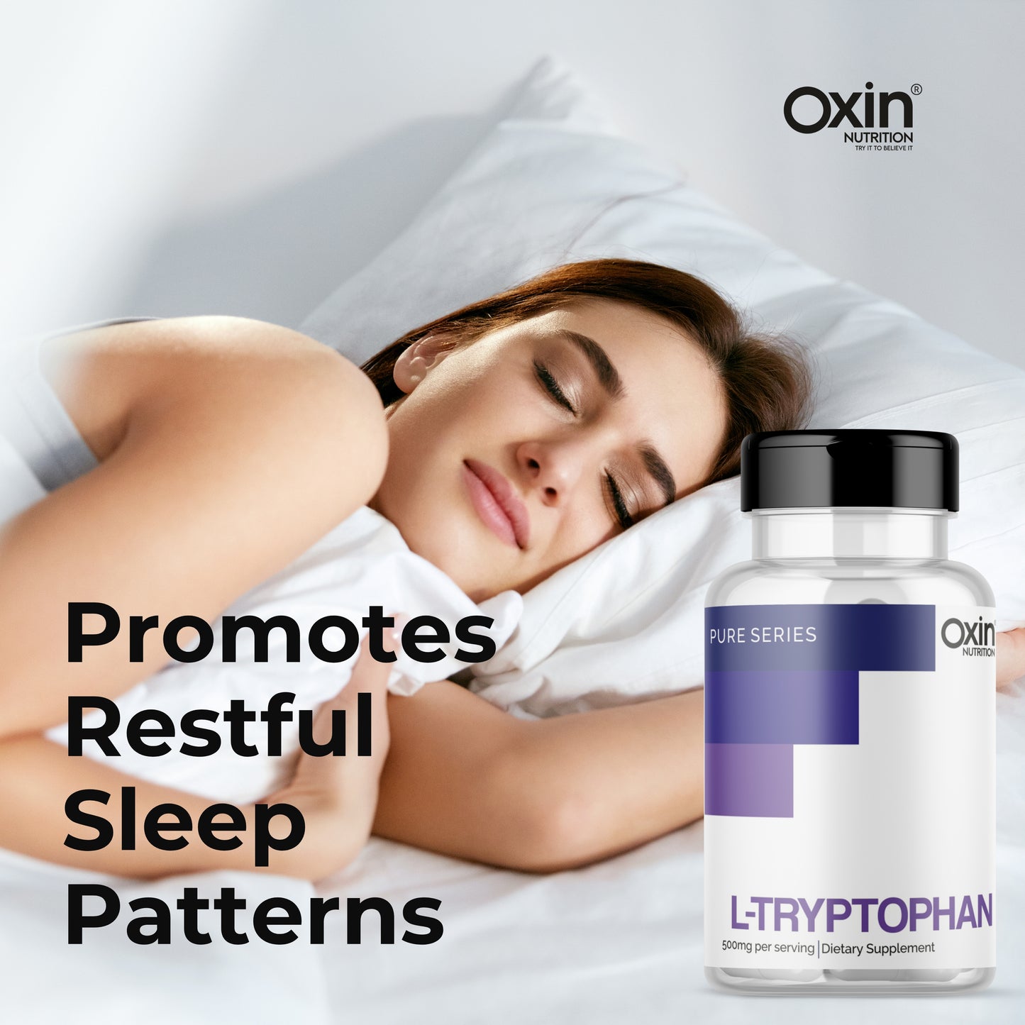 Oxin® Nutrition L Tryptophan 500mg Capsules