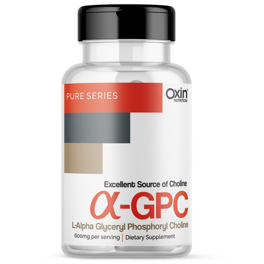 Oxin Nutrition Alpha GPC (α-GPC) 600mg - Premium Choline Source