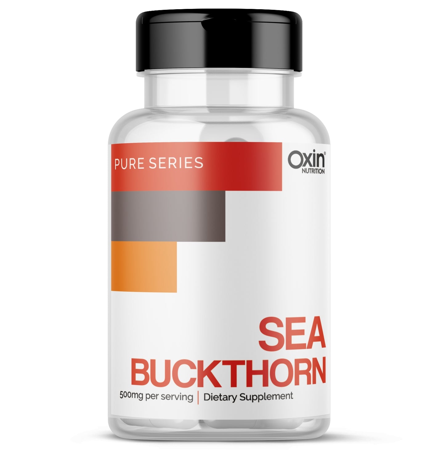 Oxin Nutrition® Sea Buckthorn Extract 500mg Veg Supplement Capsules | Rich Source of Omega, Supports Digestion, Cardiovascular Health & Liver Detox