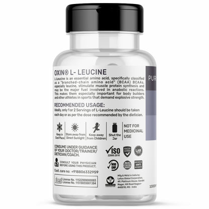 Oxin® Nutrition L Leucine 1000mg Capsule