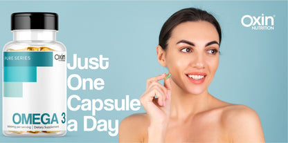 Oxin® Nutrition Triple Strength Omega 3 Fish Oil Capsules
