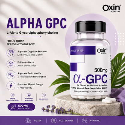 Alpha GPC 500mg Single Ingredient