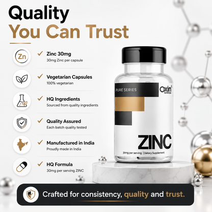 Oxin® Nutrition Zinc Capsules 30mg