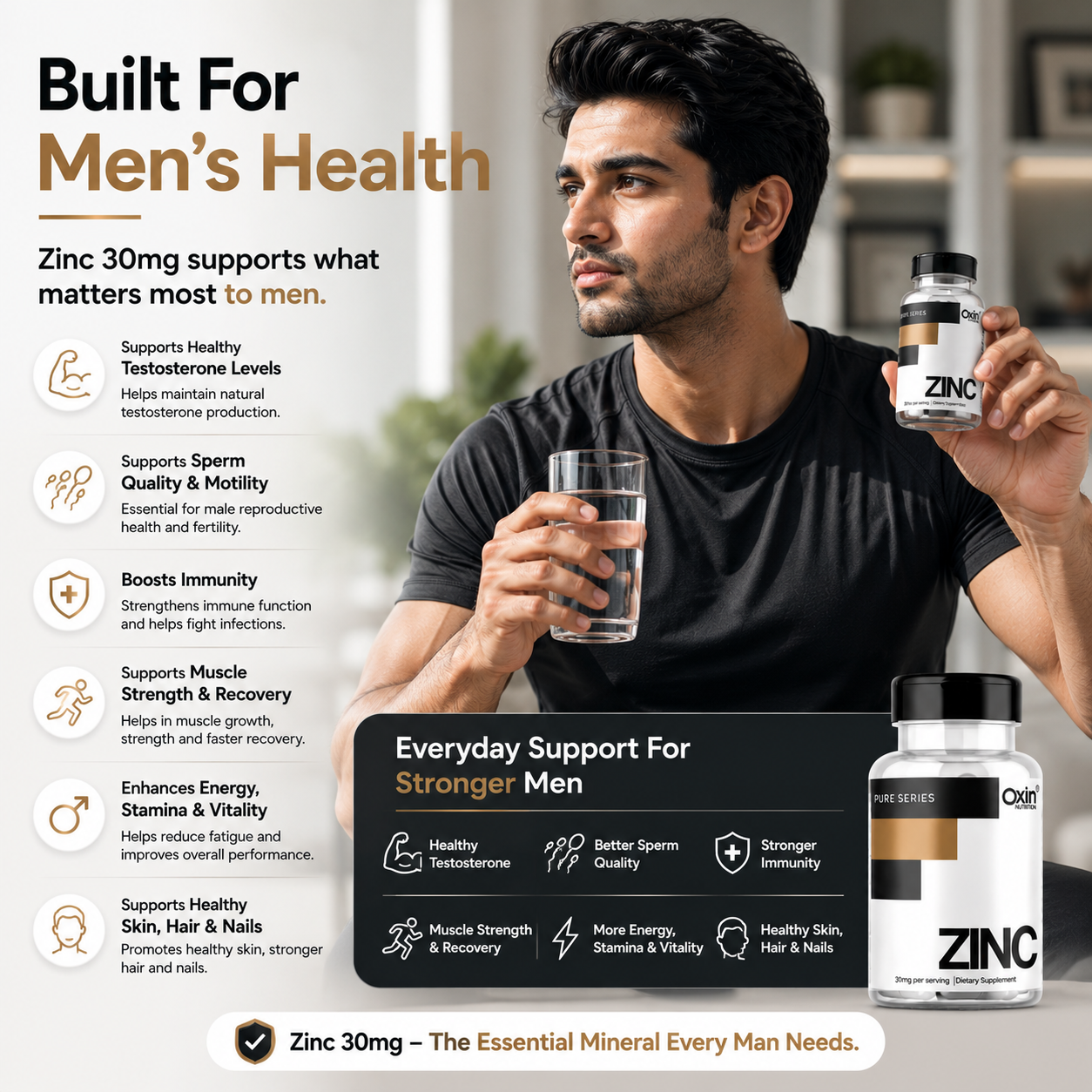 Oxin® Nutrition Zinc Capsules 30mg