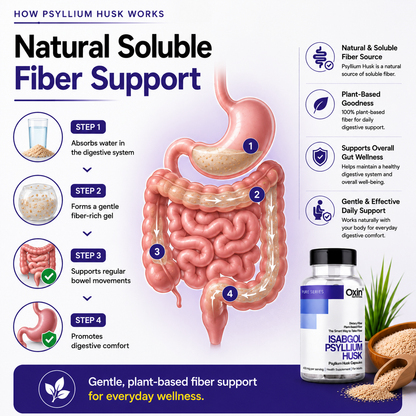 Isabgol Psyllium Husk 400mg Capsules