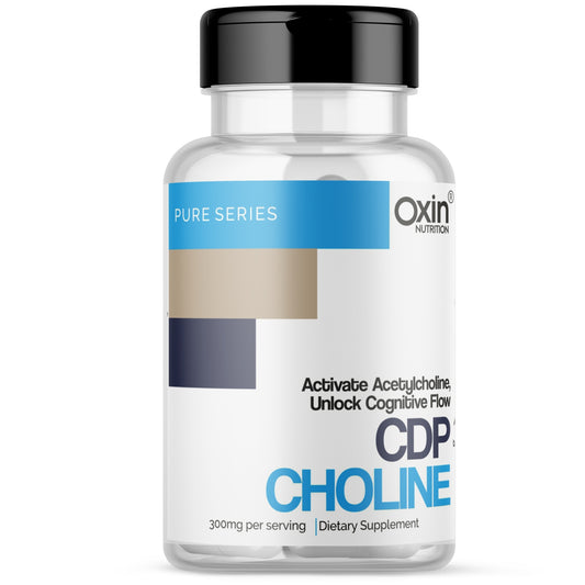Oxin Nutrition CDP Choline 300mg – Advanced Brain Support & Focus Booster | Boost Acetylcholine & Cognitive Performance