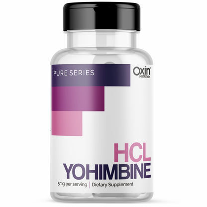 Oxin Nutrition® Yohimbine HCL 5mg Potent Fat Burner Pure Series