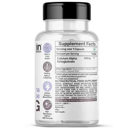 Oxin Nutrition CaAKG Calcium Alpha-Ketoglutarate – Bone Shield Pro