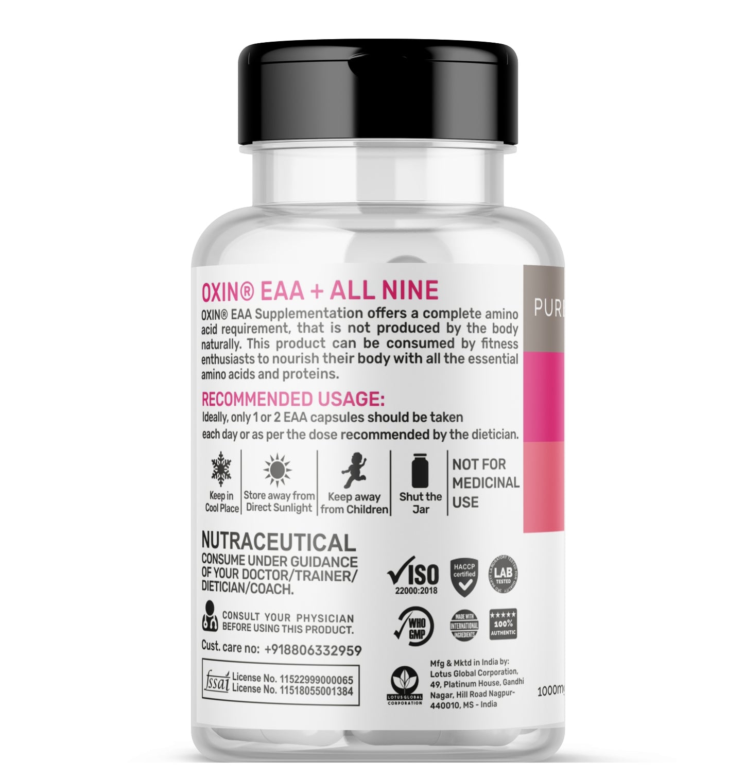 Oxin Nutrition EAA (Essential Amino Acids) Capsules