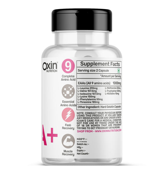 Oxin Nutrition EAA (Essential Amino Acids) Capsules
