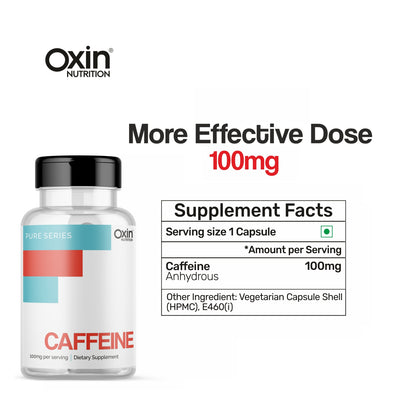 Oxin® Nutrition Caffeine 100mg Capsules