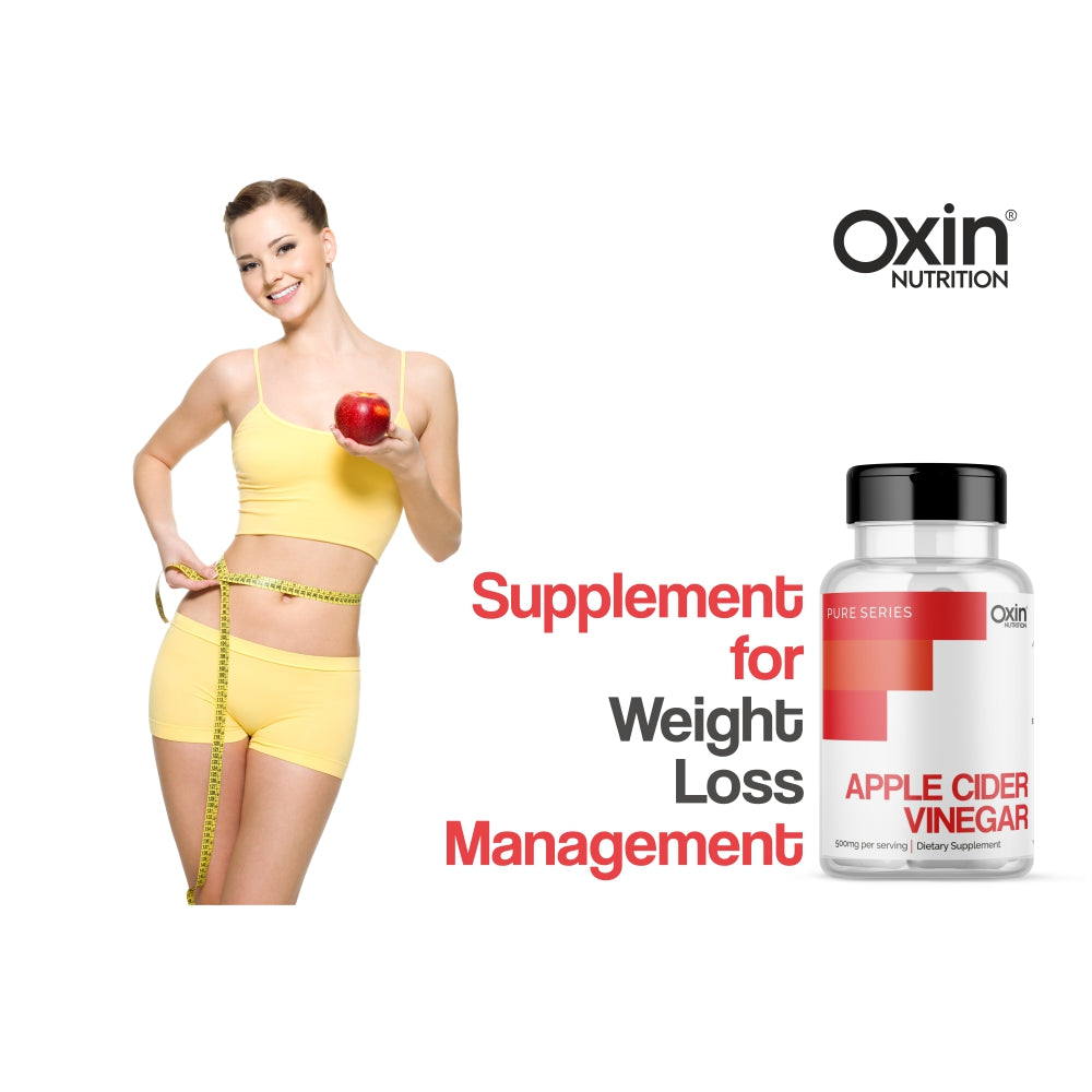 Oxin® Nutrition  Apple Cider Vinegar Capsule 500mg Pure Series 30 Capsules