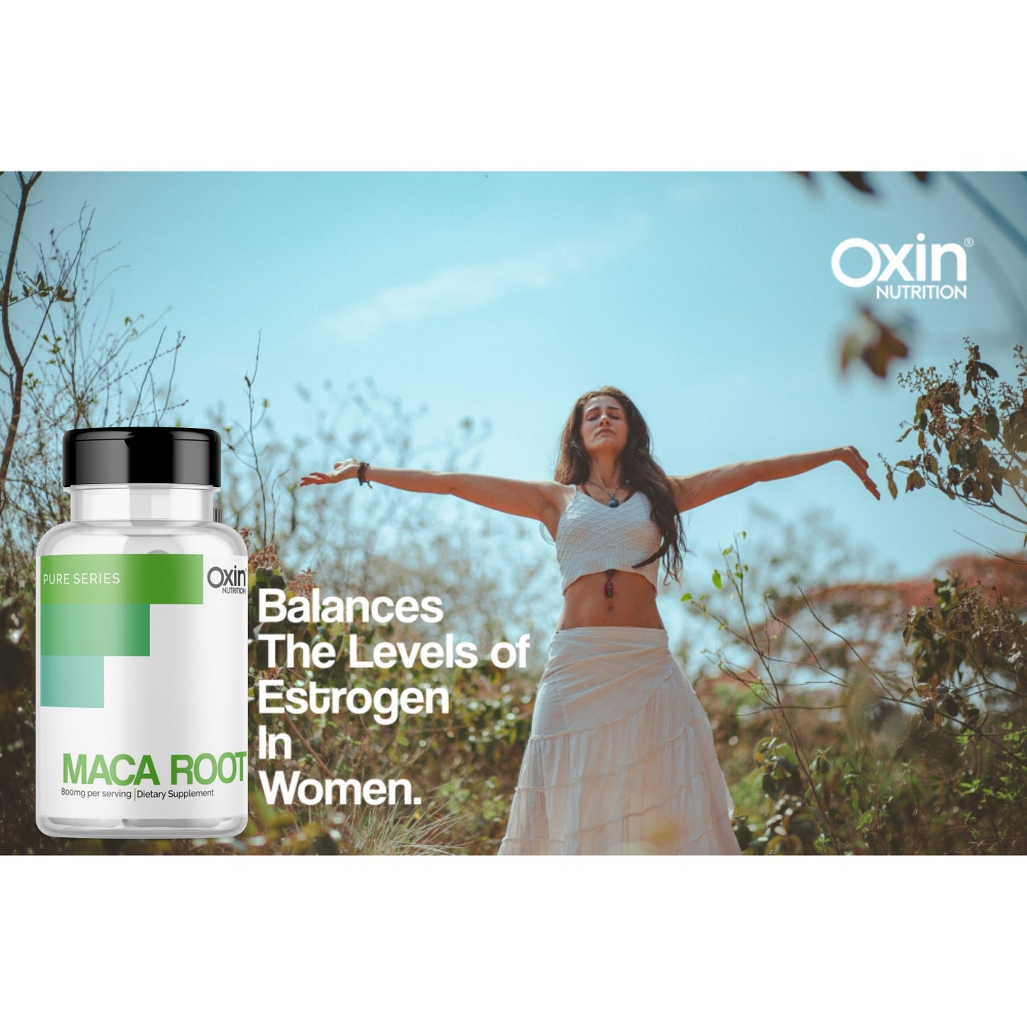 Oxin® Nutrition Maca Root Extract Veg Capsules