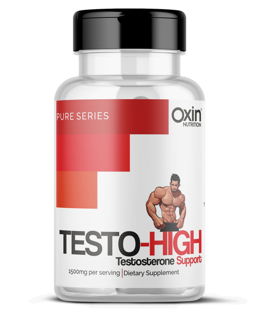 Oxin® Nutrition TESTO-HIGH Testosterone Booster Supplement Capsules