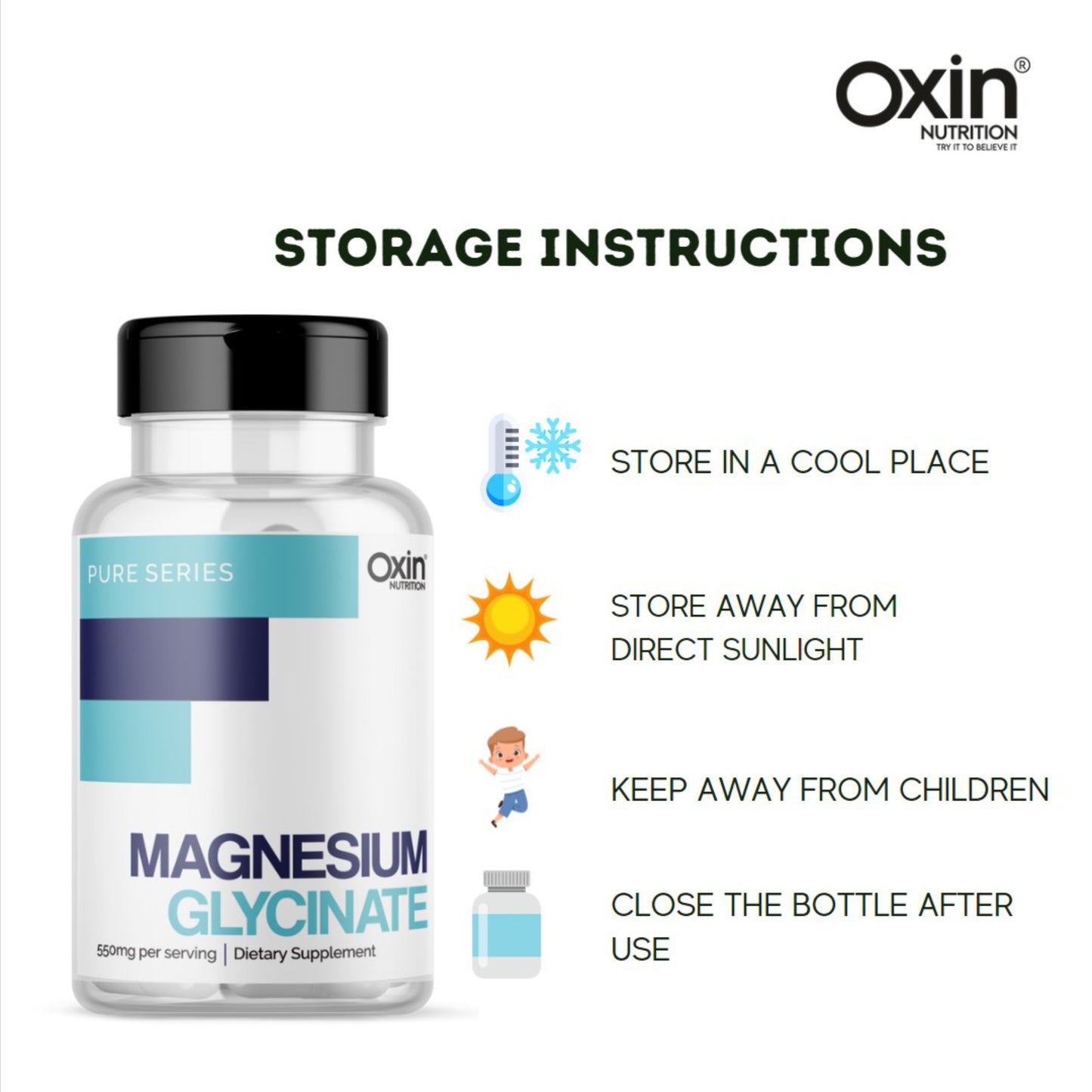Oxin Nutrition® Magnesium Glycinate High Absorption